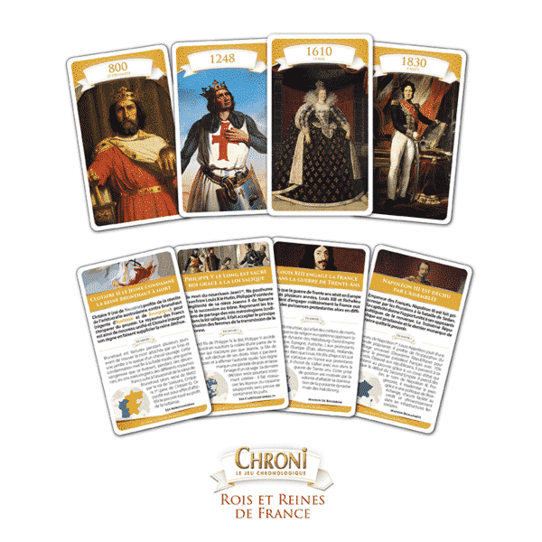 Chroni Rois et Reines de France Cartes