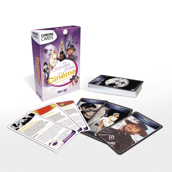 ChroniCards Histoire Cinema Boite avec Cartes