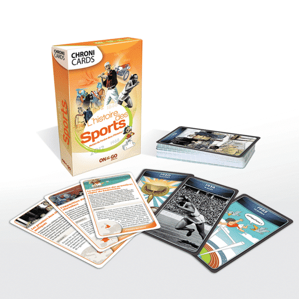 ChroniCards Histoire Sports Boite avec Cartes